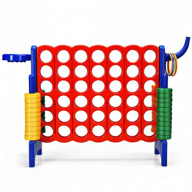COSTWAY HRACÍ SADA 4 v 1 Obří Čtyři v řadě Multicolor