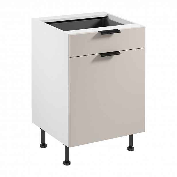 Kuchyňská skříňka SORENTO D60S1- P/L AX -  bílá Béžová