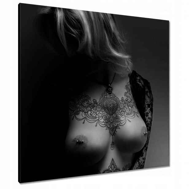 Obrazy 90x90 Dívka s tetováním