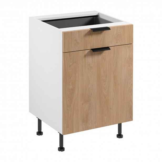 Kuchyňská skříňka SORENTO D60S1- P/L AX -  bílá Puccini