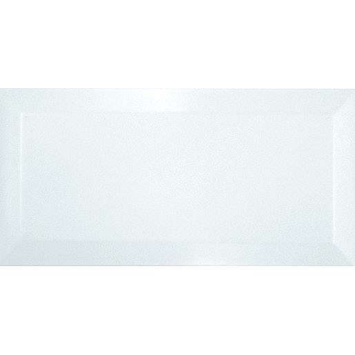 Obklad Ribesalbes Chic Colors blanco bisel 7,5x15 cm lesk CHICC1970