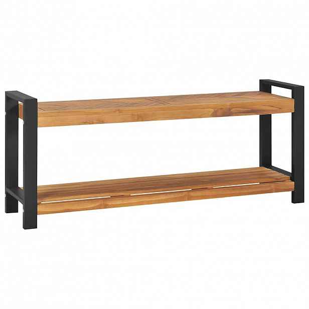vidaXL Lavice 120 cm masivní teakové dřevo