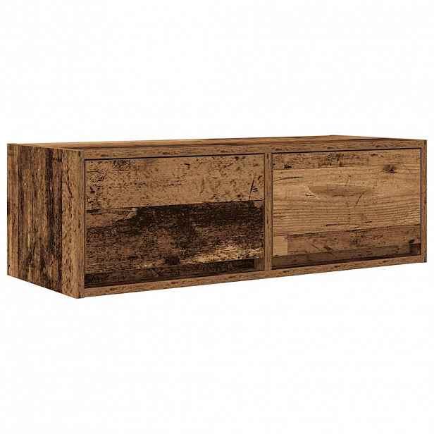 vidaXL TV skříňka starého dřeva 80x31x25,5 cm kompozitní dřevo