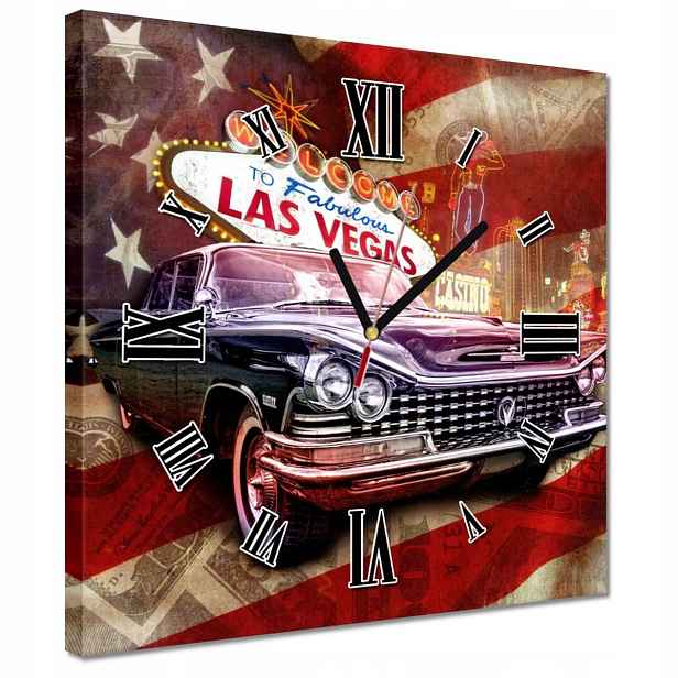 30x30 Hodiny Báječné Las Vegas