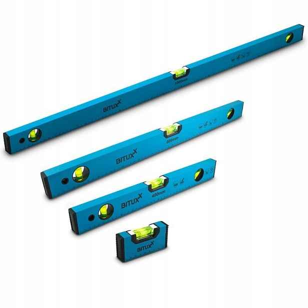Magnetické vodováhy 10 40 60 100 cm, sada pro silné stavební práce
