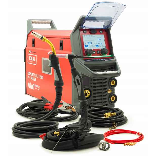 Svařovač Ideal Expert Multi Pulse 230 Pfc 4v1 Pro5 Mig Tig Mma Poloautomat
