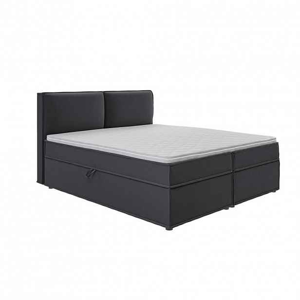 S-Style POSTEL BOXSPRING 180/200 cm Eclipse z grafitového mikrovlákna