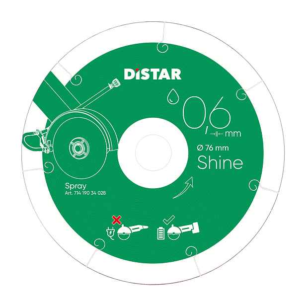 Diamantový Kotouč Shine 76 mm Distar