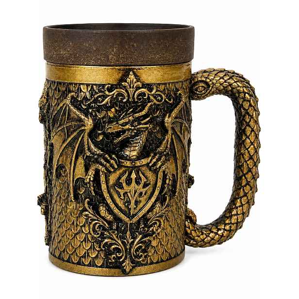 Hrnek drak 500 ml keramický fantasy gotika středověk nápojový korbel
