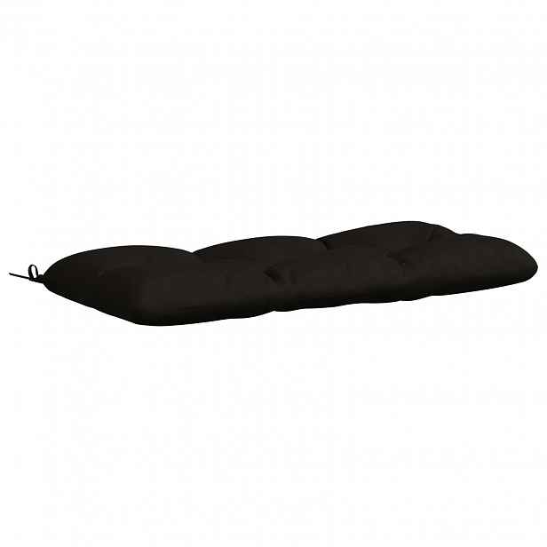 vidaXL Polštář na lavici VIANEN 100% polyester Černá 120 x 50 x 12 cm