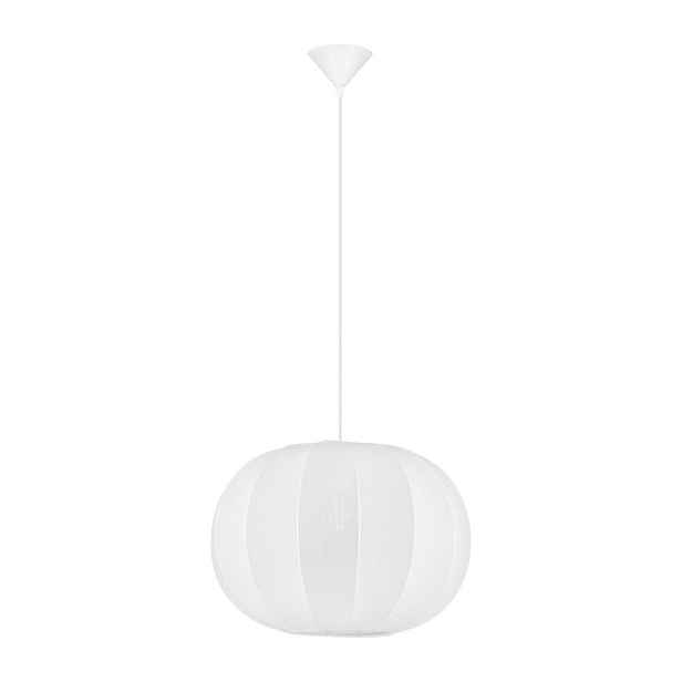 Matně bílé látkové závěsné svítidlo ø 50 cm Delina – Nova Luce