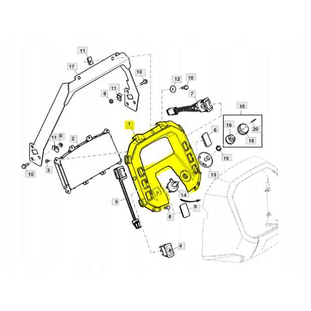 Panel nástrojů John Deer (SU28350)