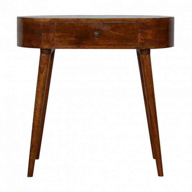 Artisan Furniture NOČNÍ STOLEK Petite, nástěnný, 1 zásuvka, 1 otevřená přihrádka, tmavě hnědá