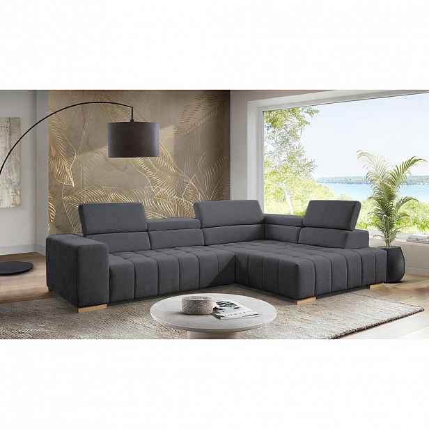 Livetastic ROHOVÁ SEDAČKA, textil, barvy grafitu