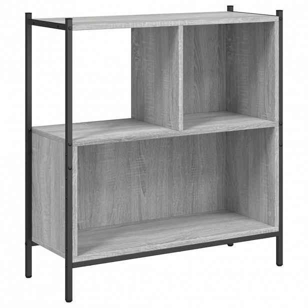 vidaXL Knihovna šedá sonoma 72 x 28 x 77,5 cm kompozitní dřevo