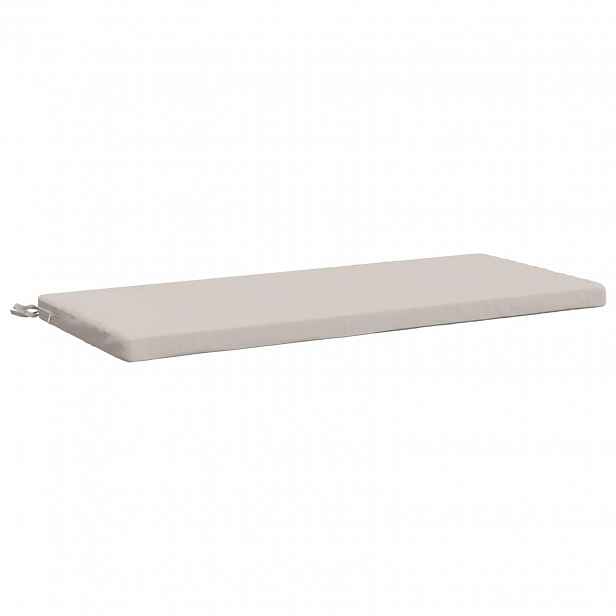 vidaXL Polštář na lavici SOEST 100% polyester Bílá 110 x 50 x 5 cm