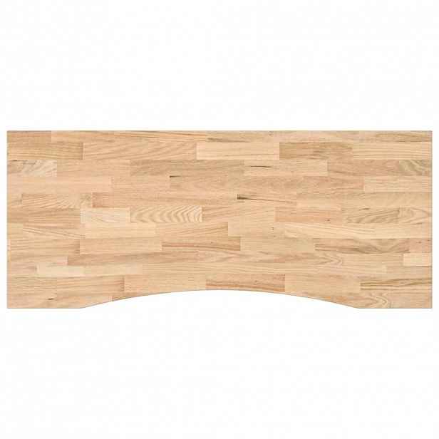 vidaXL Stolní deska neošetřené 120x50x2,5 cm dub obdélníkový
