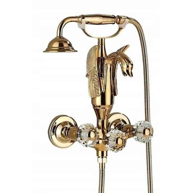 Zlatá sprchová baterie Retro Gold Premium