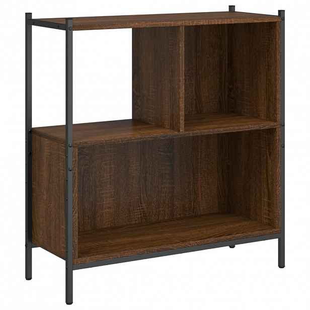 vidaXL Knihovna hnědý dub 72 x 28 x 77,5 cm kompozitní dřevo