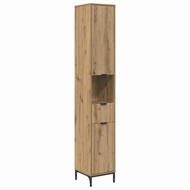 vidaXL Koupelnová skříň Artisanový dub 31,5 x 33 x 190 cm