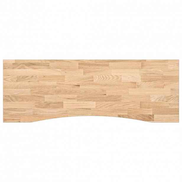 vidaXL Stolní deska neošetřené 140x50x2,5 cm dub obdélníkový