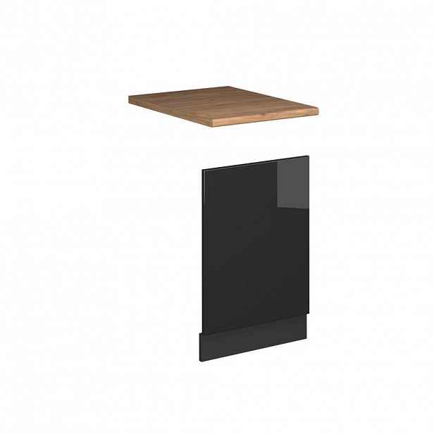 Vicco PŘEDNÍ PANEL Fame-Line Antracitový vysoký lesk 45 cm , PD Dub