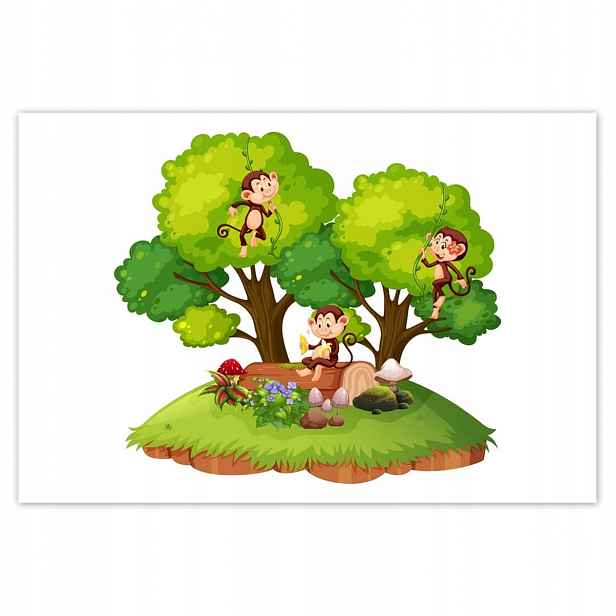 Plakáty 200x135 Figlující opičky