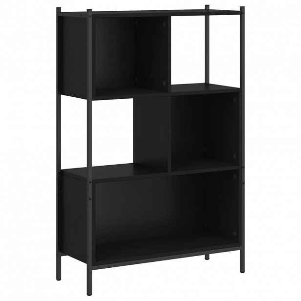 vidaXL Knihovna černá 72 x 28 x 109 cm kompozitní dřevo