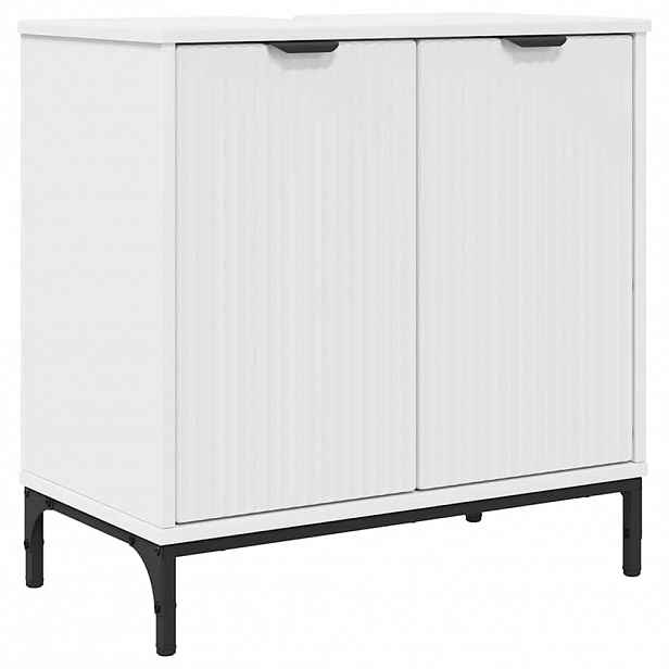 vidaXL Skříňka pod umyvadlo Bílá 60,5 x 33,5 x 61 cm Kompozitní dřevo