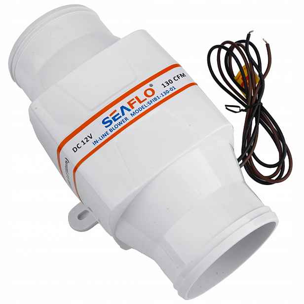 Kanálový odtahový ventilátor Silný 80 mm 220 m3h tichý 12 V bílý