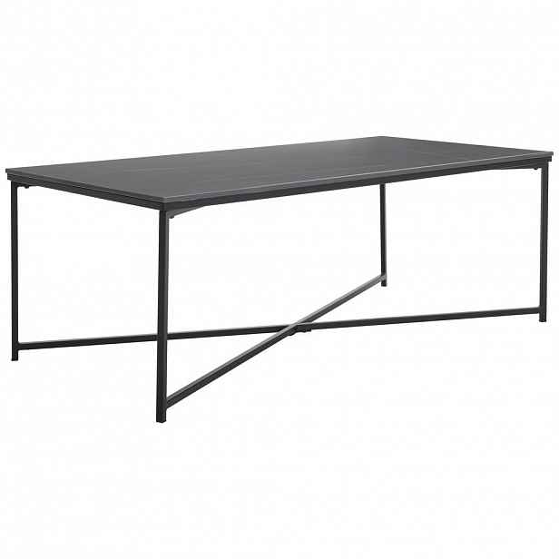 Livetastic KONFERENČNÍ STOLEK, černá, keramika, kov, 120/43/60 cm