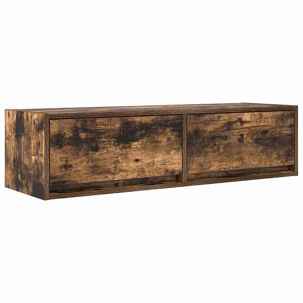 vidaXL Televizní skříň 100 x 31 x 25,5 cm Kouřový dub Kompozitní dřevo