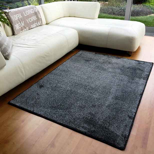 Vopi Kusový koberec Apollo soft antracit, 60 x 110 cm