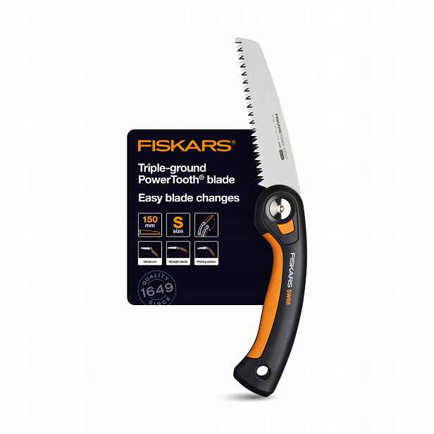 Fiskars Plus SW68 Ruční skládací pila pro řezání větví s blokováním čepele