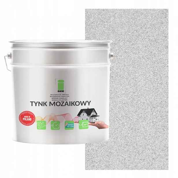 Mozaiková omítka pryskyřičná Marmolit Bílá M01 7 kg Mrazuvzdorná Premium