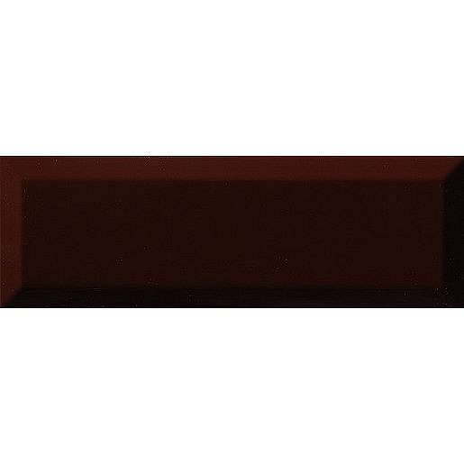 Obklad Ribesalbes Chic Colors cacao bisel 10x30 cm lesk CHICC1342