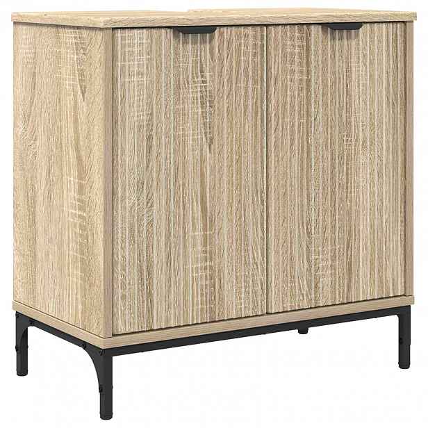 vidaXL Skříňka pod umyvadlo Sonoma dub 60,5 x 33,5 x 61 cm