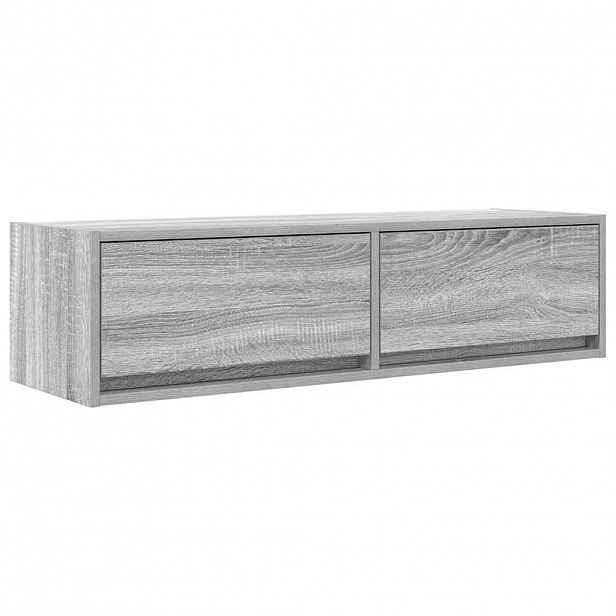vidaXL Televizní skříň 100 x 31 x 25,5 cm Šedá sonoma Kompozitní dřevo