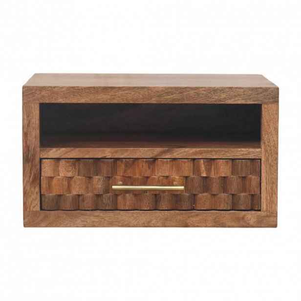 Artisan Furniture LAVIČKA s povrchovou úpravou Roasted Almond, kožený sedák, hnědá