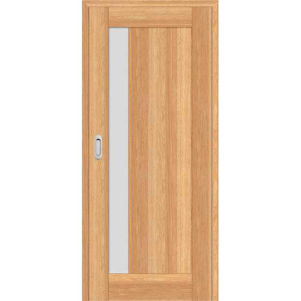Bezobložkové posuvné dveře Frézie 1 - Dub Greko