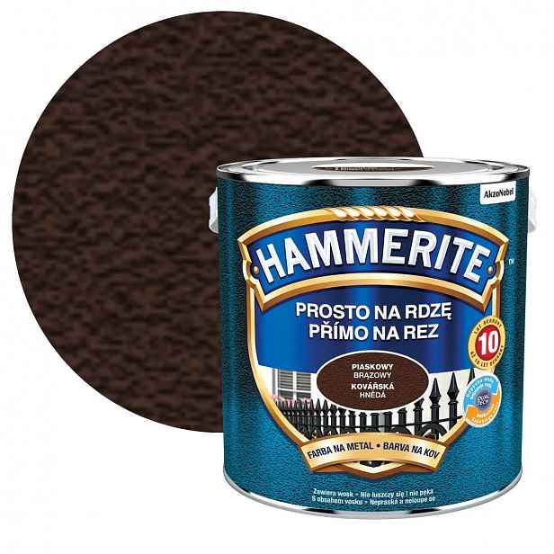 Hammerite Na Rez Pískový Hnědý 2,5 L Barva Na Kov Antikorozní