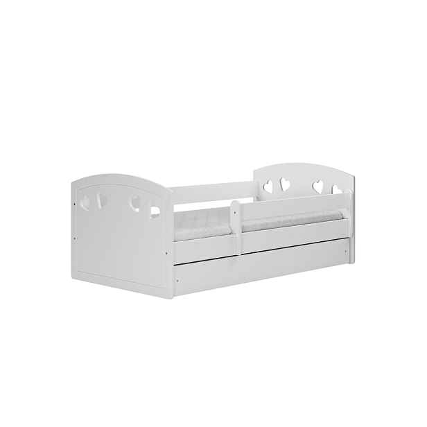 Kocot kids Dětská postel Julia mix bílá, varianta 80x160, bez šuplíků, s matrací