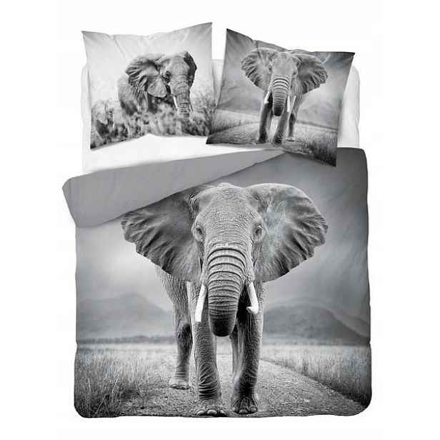 Povlečení 220x200 Slon šedý mládežnický Slon elephant Holland Natura