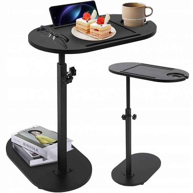Regulovatelný Kávový Stolek Do Vany S Bambusovou Deskou 43-78 cm