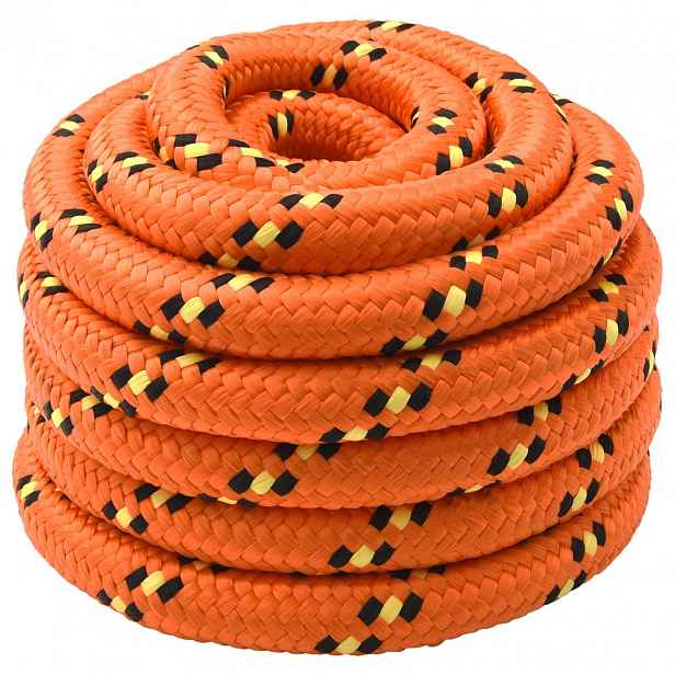 vidaXL Lano na loď 5 mm 5 m Oranžová
