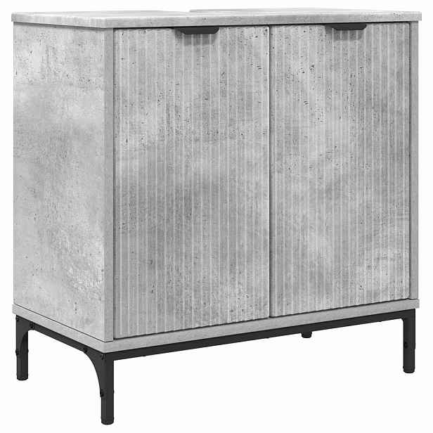 vidaXL Skříňka pod umyvadlo Betonově šedá 60,5 x 33,5 x 61 cm