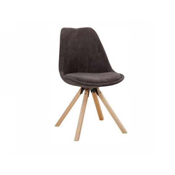 Designová židle SABRA, šedohnědá/buk