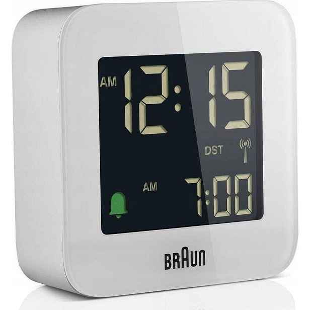 Elektronický Digitální Budík Braun BC08G S Podsvícením A Funkcí Odloženého Buzení!