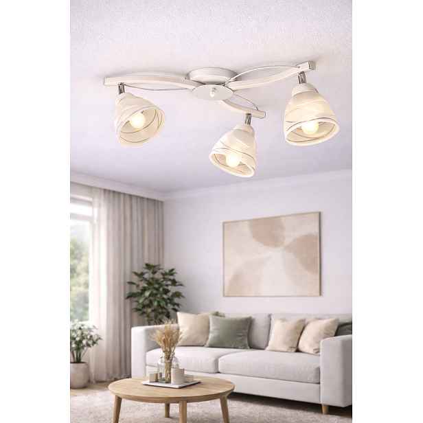 Euro-Lamp Stropní Svítidlo Omega 3 béžová 3x60 W