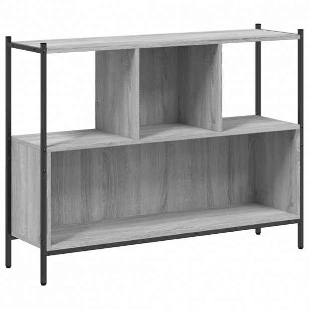 vidaXL Knihovna šedá sonoma 102 x 28 x 77,5 cm kompozitní dřevo